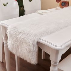 PRICES MAY VARY. Polyester The decorative fur table runner size is 11.8x47.2inch. Perfectly suited for spring, summer, fall and winter. Faux fur table runner is made of high polyester . A variety of colors make this table runner easy to decorate your room to brighten up any space A classic decor for any kind of area table , Faux fur table runner will add a luxury, fashion and modern farmhouse look ; For your dining table, or coffee table, Piano, TV table, Dresser , tea table ect Perfect for part Faux Fur Table Runner, Fur Table Runner, Fur Table, Runner For Table, Table Runner Modern, Christmas Dining Table Decor, Christmas Wedding Party, Red Napkins, Table Runner Size