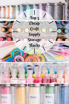 the top 5 cheap craft supply storage hacks and tips for organizing your craft supplies