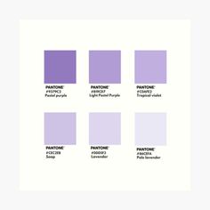 the pantone purple color scheme is shown in different shades and sizes, including one for each