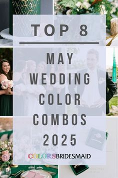 the top 8 may wedding color combos for 2020