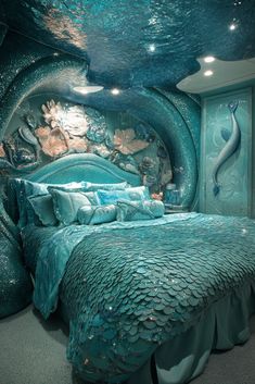 29 Blue Fantasy Bedroom Ideas with DIY Canopies