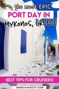 Epic port day in Mykonos, Greece Greek Cruise, Greek Isles Cruise, Things To Do In Santorini, Greece Destinations, Places In Greece, Greece Photography, Cruise Europe