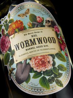 a bottle of wormwood barrel aged gin