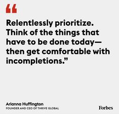 a quote from arianna muffinton about how to get comfortable with incompletes