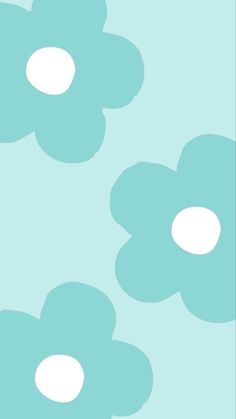 blue flowers with white centers on a light blue background