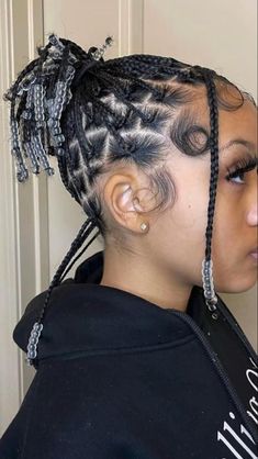 Box Braids W Beads, Braids W Beads, Natural Braided Hairstyles, Big Box Braids Hairstyles, Quick Natural Hair Styles, Box Braids Hairstyles For Black Women, Cute Braided Hairstyles