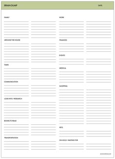 the printable meal planner is shown in green and white