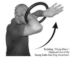 an image of a man holding a steering wheel in front of his face and arm