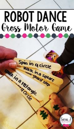 Robot Dance for some gross motor fun. Perfect way to practice following directions, counting, shapes and more. Robots Preschool, Large Group Games, Gross Motor Activity, Robot Dance, Motor Skills Activities, Music And Movement, Following Directions