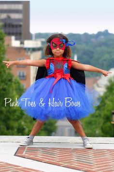 Spider man dress-Spider girl costume- spider girl dress- spider man tutu dress Spider Man Costume Girl, Fancy Nancy Costume, Spiderman Dress, Spider Girl Costume, Tutu Minnie, Costume Spider, Spider Man Costume, Tutu Dress Costumes, Girls Overalls