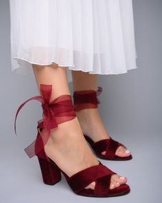 Wedding Shoes Block Heel Dark Red, Velvet Wedding Sandals Dark Red, Bridal Sandals for Bride, Velvet Bridal Shoes TULLENIA X - Etsy Jeweled Sandals Wedding, Red Velvet Wedding, Sandals For Bride, Wedding Shoes Block Heel, Bridal Flat Sandals, Wedding Shoes Ivory, Dark Red Velvet, Velvet Block Heels, Half Shoes