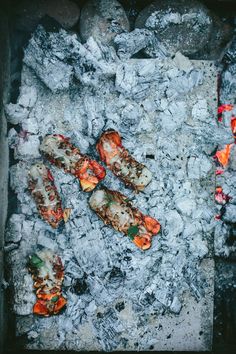 the food is cooking on the grill and ready to be grilled for dinner guests