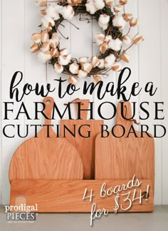 how to make a farmhouse cutting board