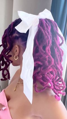 Dreadlocs Styling Ideas For Women, Creative Dreadlock Hairstyles, Bantu Locs, Loc Hairstyles For Women No Retwist, Barrel Roll Locs, Purple Locs Black Women, Professional Loc Styles For Women, Girl Loc Styles, Cute Loc Styles