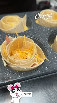 some food that is in a muffin tin