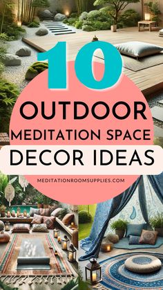 10 outdoor meditation space decor ideas Zen Corner, Meditation Area, Enjoy Nature