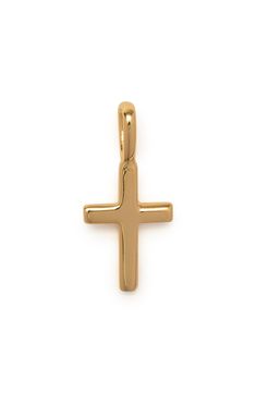 This minimalist cross charm adds meaning to your favorite chains. Delivered from the Made by Mary studio in a giftable book-style box, each piece is carefully crafted with your story in mind. Chain sold separately Sterling silver/14k-gold plate Imported Made By Mary, Style Box, Hair Perfume, Book Style, Marine Serre, Fragrance Design, Cross Charms, Keep Jewelry, Designer Clothes For Men