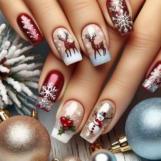 Christmas Nail Designs, Christmas Nail, Christmas Nail Art, Candy Canes, Nail Designs, Nail Art, Candy, Nails, Christmas