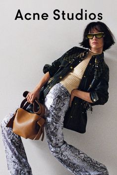 Eyewear Campaign, Logos Retro, Juliette Lewis, Snake Print Pants, Acne Studio, Luxury Clothes, Ad Campaigns, Print Pants