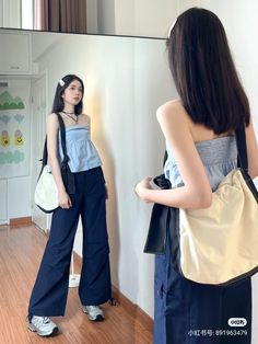 Aespa Outfits Casual, Casual Korean Outfits Street Style, Bangkok Outfit Ideas, Tita Fits, Bedroom List, Korean Dressing, Aespa Outfits, Bangkok Outfit, Korean Outfit Street Styles