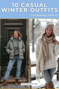 Winter Outfit Over 40, 40 Degree Weather Outfit Winter Casual, Casual Winter Outfits For Women Over 40, Women’s Outfits Winter, Winter Outfits For Plus Size Women, Winter Weekend Getaway Outfits, Winter Outfits Over 40, Woman Winter Outfits, Everyday Winter Outfits