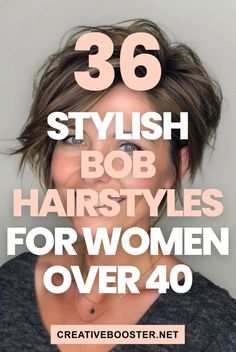 Click for More ➡️ | Save for Later ❤️  Find the latest bob hairstyles for women over 40! Whether you're into sleek and straight or curly and textured, there's a cut that will suit your style and hair type. Get inspired with our top selections for layered, blonde, and shoulder-length bobs. Update your look with these chic and contemporary haircuts, suitable for any season.  #BobHairstyles #WomenOver40 #Haircuts2024 #LayeredBob #BlondeBob #ShortHair #LongBob #HairInspiration #HairTrends #BeautyOver40 #StylishHaircuts Undercut Long Bob Haircut, Short Easy To Style Haircuts For Women, Easy To Take Care Of Haircuts, Mom Short Haircut, Short Hair Bobs 2024, Hairstyles For Length Hair Short, 2024 Fall Hair Trends For Women Over 40, Haircut Medium Layered Shoulder Length, Short Hair Cuts For Women Fall 2024