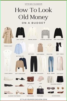 Old money capsule wardrobe + old money outfit ideas for spring and summer 2024. Elevate your women’s wardrobe with the elegance of old money style on a budget! Dive into our budget-friendly old money capsule wardrobe for spring and summer 2024, designed to bring you quiet luxury outfits and chic outfits that won't strain your budget. Minimalist Style Women Outfits, Beach Cocktail Party Outfit, Museum Day Outfit, Lab Outfit, Natural Wardrobe, Look Old Money, Dress Old Money