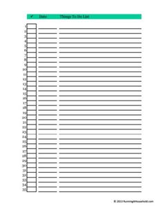 the printable timesheet is shown in green and white, with numbers on each side