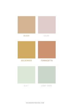 the color scheme for an interior design project, including neutrals and pales in different colors