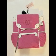 Adorable Juicy Couture Backpack Brand New W/ Tags Outer Material Is Suede And Leather 3 Outside Pockets ( One Zips ) 2 Inside Pockets ( One Zips ) Back Straps Logo “ Juicy Couture “ Snaps Closure For Main Compartments Preppy Pink Standard Backpack, Pink Preppy Rectangular Backpack, Preppy Pink Bag For Everyday Use, Preppy Pink Backpack, Preppy Pink Everyday Bag, Preppy Pink Bag For Daily Use, Trendy Pink Rectangular Backpack, Trendy Rectangular Pink Backpack, Trendy Pink Backpack For Everyday Use