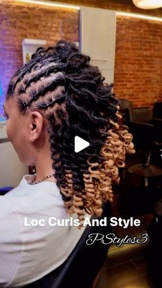 DMV LOCTICIAN / Pstyles on Instagram: "🎋❤️ Loc Curls and Style by @pstyles3   Comment BELOW and FOLLOW 😘😘 📦Order Products: www.shoppstyles.com ✈️Travel Dates: NYC 05/05/24 ☎️ Booking: 4435004771  💇🏾‍♀️Stylist: @pstyles3. #locs #locstyles #dmvlocs #atllocs #miamilocs #nyclocs #teamlocs #pstyles #loctitian #dmvloctician #loccolor  #starterlocs #dreads #womanwithlocs #womenlocstyles #locproducts #locbun  #parislocs #chicagolocs #locstyling #locclasses #locnation #essence  #dreads #lochead #locheads #nycloctician #makeupartist" Hair Styles With Dreads Locs, Long Loc Styles Black Women, Medium Length Locs Styles, Dread Locs Styles For Women Locks, Elegant Loc Styles Wedding Hairstyles, Curly Loc Styles For Women, Unique Loc Styles Long, Loc Mohawk Styles Dreadlocks, Locs Mohawk Styles Women