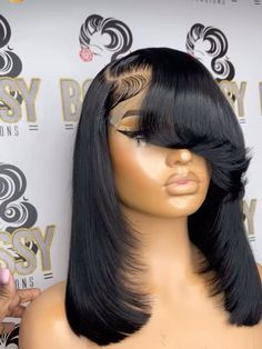 K Michelle Hairstyles, Bodywave Lacefront Wig Hairstyle, Side Part Bob Lace Frontal, Flip Hairstyle Black Women, Two Low Buns Hairstyle, Low Buns Hairstyle, Two Low Buns, Curly Ponytail Weave, K Michelle