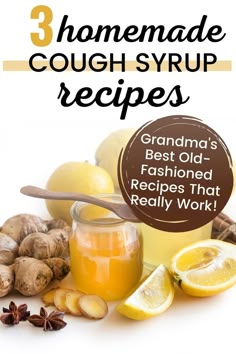 Cough Remedies For Adults, Remedies For Cough, Natural Cough Syrup, Syrup Recipes