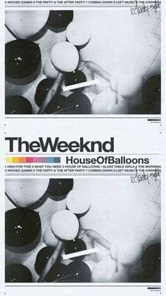 the weeknd house of balloons cd cover art print design typogramist poster