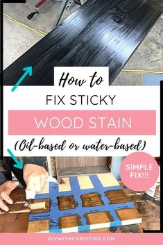 how to fix wood stain on an old board or under - based table top