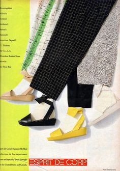 Vintage Esprit fashion from the 80s & 90s: This innovative clothing line was ahead of its time 43 Esprit 80s, Eighties Fashion, Fashion Advertisement, 1980s Nostalgia, 80s Shoes, Vintage Editorials, Vintage Esprit, 80s And 90s Fashion, Vintage Trends