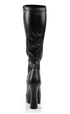 5" (12.7cm) Stack Heel, 1 1/2" (3.8cm) Platform Knee Boot, Full Inner Side Zipper HEEL/PLATFORM : 5" Heel, 1 1/2" PFFIT GUIDE : True to sizeVEGAN : Yes Pleaser Heels, Pleaser Shoes, Leather Knee High Boots, Zipper Heels, Knee Boot, Knee High Leather Boots, Platform Heel, Black Matte, Stacked Heel