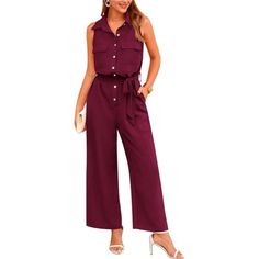 New Product *Size Tips: S=Us 4-6m=Us 8-10l=Us 12-14xl=Us 16-18xxl=Us 20 Women’s Jumpsuits Is Made From Soft And Lightweight Materials That Feel Cozy Against Your Skin, Which Provides Breathability *Trendy Style: Summer Clothes For Women/One Piece Outfits For Women/Wide Leg Jumpsuits For Women/Pants Rompers For Women/Dressy Casual Jumpsuits/Palazzo Jumpsuits With Belt/Sleeveless Rompers With Pockets/Button Up Jumpsuits For Women/Matching Jumpsuit For Women/Comfy Rompers For Women/Going Out Outfit Going Out Outfits For Women, Summer Clothes For Women, Summer Jumpsuits, Womens Summer Jumpsuits, One Piece Outfits, Wide Leg Jumpsuits, Comfy Romper, Romper Long Pants, Rompers For Women