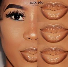 Lipstick On Dark Skin, Lipstick Ideas, Lipstick Looks, Nails Neutral, Beauty Make-up, How To Color Eyebrows