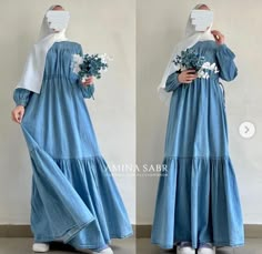 Modest Fashion Outfits Muslim, Hijabi Fashion Summer, Modest Casual Outfits, Black Ball Gown, Satin Formal Dress, Hijabi Fashion Casual