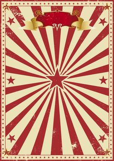 an old circus poster with stars and stripes