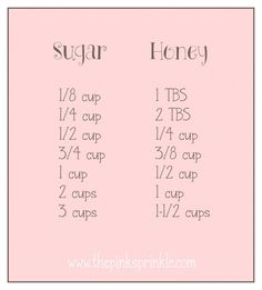 a printable recipe for sugar and honey