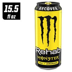 a can of monster energy drink on a white background