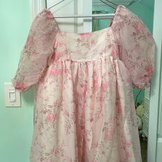 Brand New Without Tag Pink Floral Print Puff Sleeve Square Neck Organza Midi Babydoll Dress Never Worn More Pink In Person Length: 40.75” Bust: 34.6” Waist:29.9” Sleeve: 18.1” No Low Balling!! Cute Pink Puff Sleeve Dress With Floral Print, Cute Pink Puff Sleeve Dress For Garden Party, Spring Princess Puff Sleeve Dress, Spring Fitted Puff Sleeve Dress For Dress-up, Spring Puff Sleeve Dress For Dress-up, Fitted Puff Sleeve Dress For Dress-up In Spring, Pink Floral Print, Babydoll Dress, Square Neck