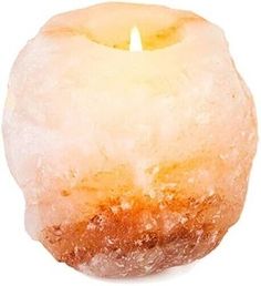 a candle that is inside of a doughnut