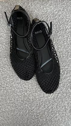 The best mesh flats Alaïa dupes I’ve seen on the high street 🖤 Alaia mesh ballerina pump dupes | Net ballerinas | Sheer ballet shoes | Black ankle tie shoes   #LTKshoecrush #LTKworkwear #LTKSeasonal Ballet Pumps