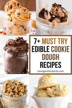 the 7 must try edible cookie dough recipes