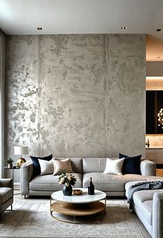 20 Best Stucco Interior Walls Ideas: Transform Your Space with Texture and Style » HomeDecorFull Textured Feature Wall Ideas, Italian Decor Living Room, Italy Interior Design, Textured Feature Wall, Stucco Fireplace