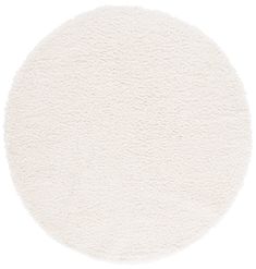 a round white rug on a white background