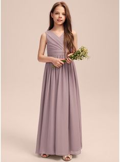 JJ's House Bow Pleated Chiffon V-Neck Junior Bridesmaid Dresses Fall Spring Summer Winter A-line Back Zip Dusk No Floor-Length Purple Sleeveless Junior Bridesmaid Dress. #JJ's House #Bow #Pleated #Chiffon #VNeck #JuniorBridesmaidDresses #Fall #Spring #Summer #Winter #Aline #BackZip #Dusk #No #FloorLength #Purple #Sleeveless #JuniorBridesmaidDress Junior Bridesmaid Dresses Purple, Bridesmaid Dresses Floor Length, Dresses Chiffon, Lace Homecoming Dresses, Bridesmaid Dresses Online, Chiffon Ruffle, Chiffon Prom Dress, Homecoming Dresses Short, Lace Mermaid Wedding Dress